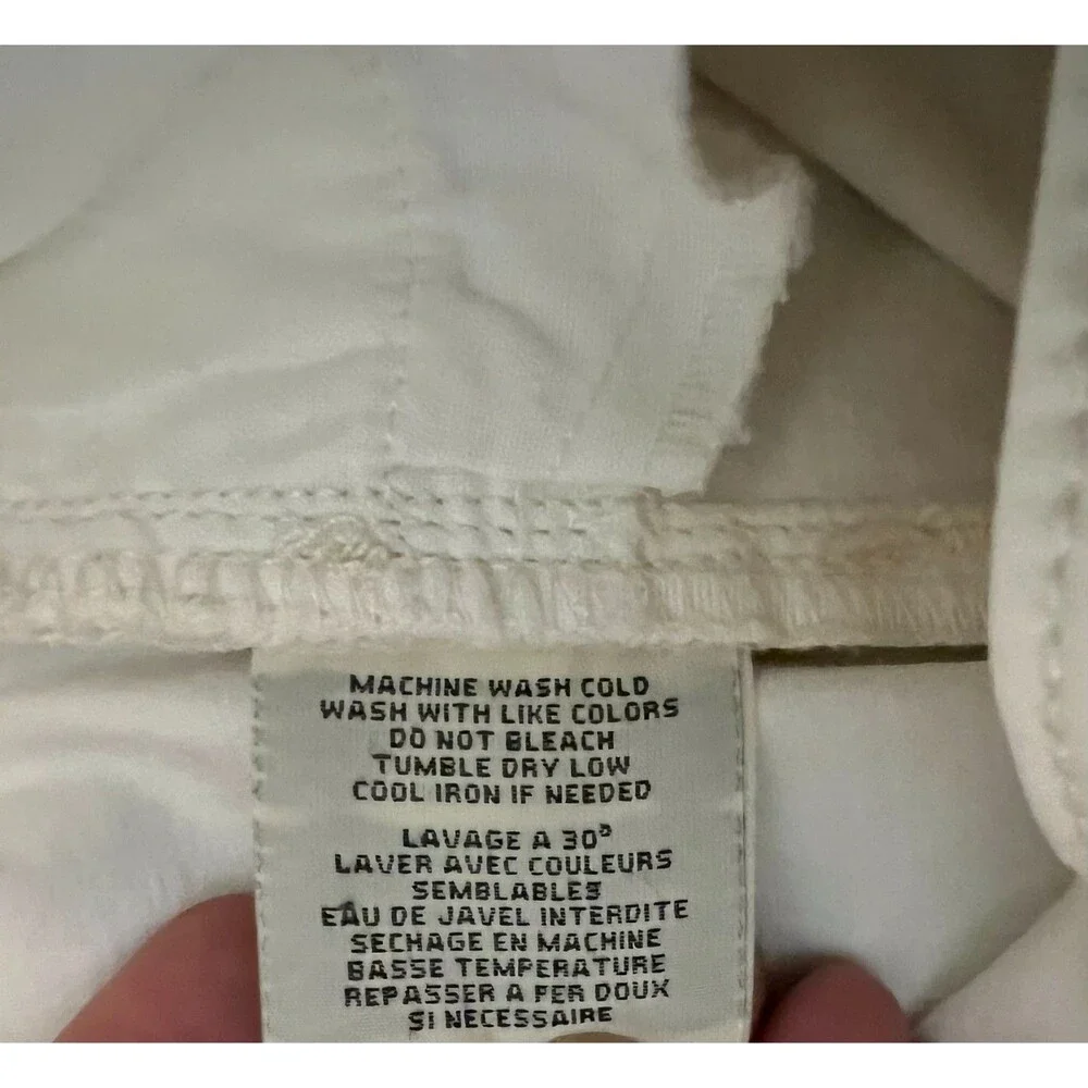 Denim & Supply Ralph Lauren Women's Off White Skinny Jeans w Zip Ankle  Size 28
